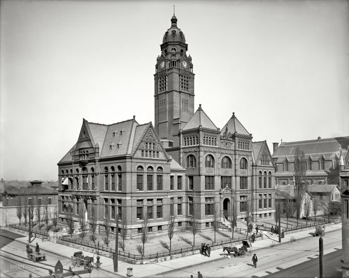 History: Black and white city photography, United States