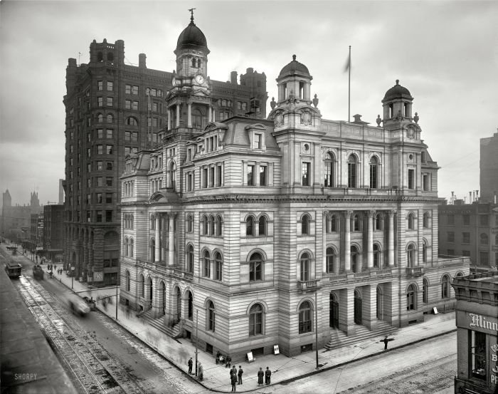 History: Black and white city photography, United States