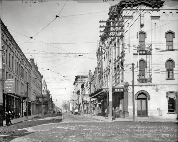 History: Black and white city photography, United States