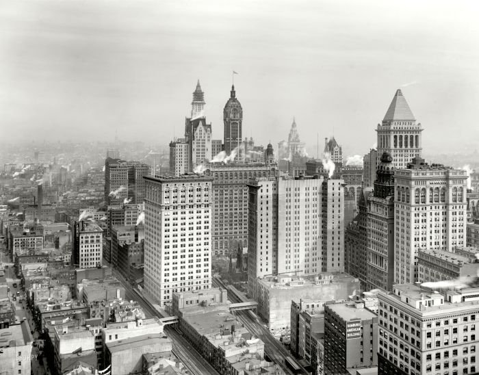 History: Black and white city photography, United States