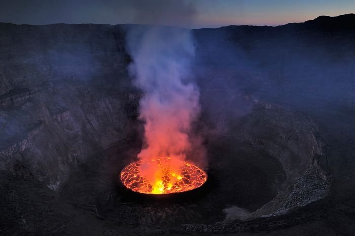 Nyiragongo Crater, Virunga National Park, Democratic Republic of the Congo