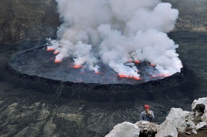 Nyiragongo Crater, Virunga National Park, Democratic Republic of the Congo