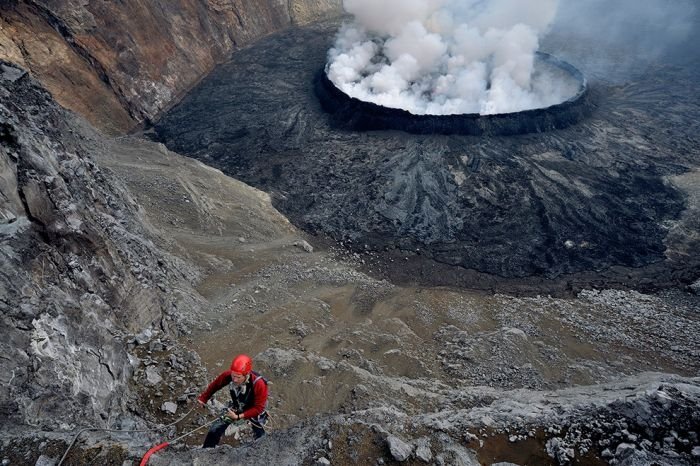 Nyiragongo Crater, Virunga National Park, Democratic Republic of the Congo