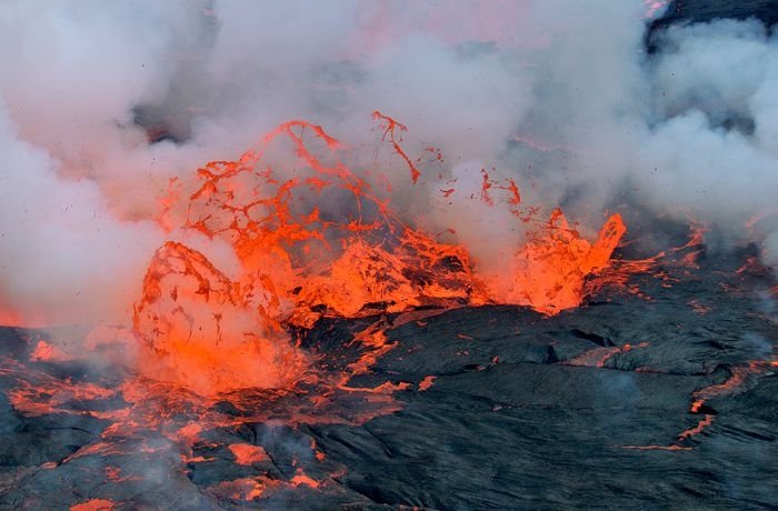 Nyiragongo Crater, Virunga National Park, Democratic Republic of the Congo