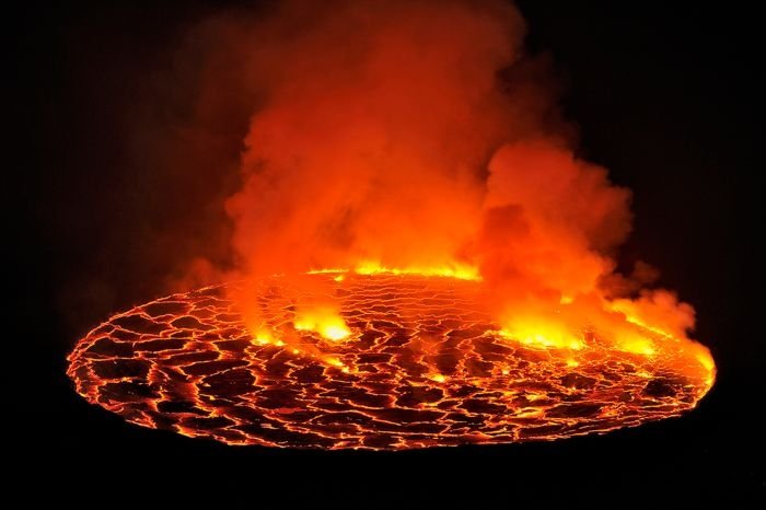 Nyiragongo Crater, Virunga National Park, Democratic Republic of the Congo