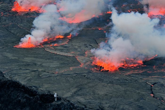 Nyiragongo Crater, Virunga National Park, Democratic Republic of the Congo