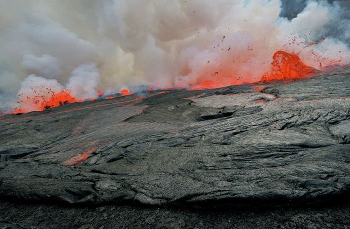 Nyiragongo Crater, Virunga National Park, Democratic Republic of the Congo