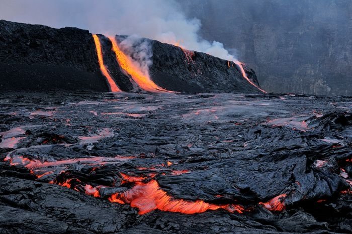 Nyiragongo Crater, Virunga National Park, Democratic Republic of the Congo