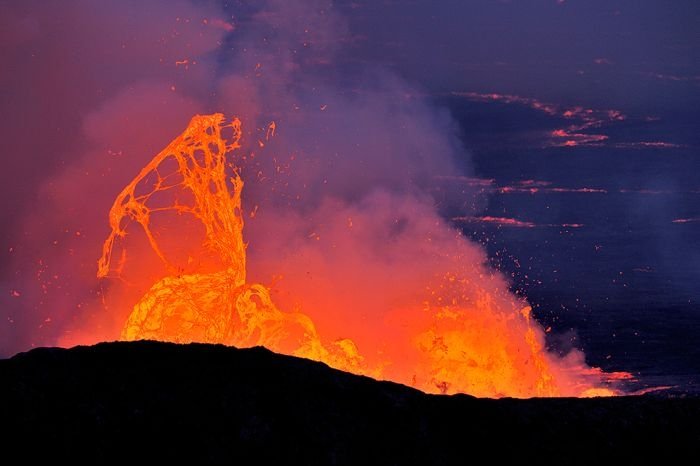 Nyiragongo Crater, Virunga National Park, Democratic Republic of the Congo