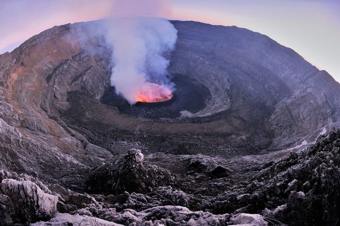 Nyiragongo Crater, Virunga National Park, Democratic Republic of the Congo