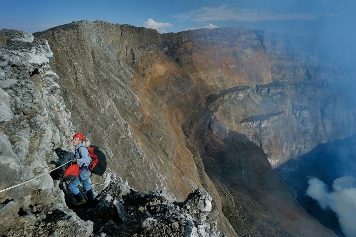 Nyiragongo Crater, Virunga National Park, Democratic Republic of the Congo