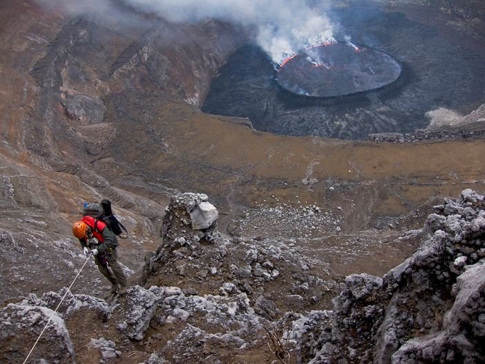 Nyiragongo Crater, Virunga National Park, Democratic Republic of the Congo