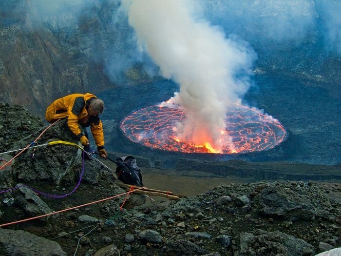 Nyiragongo Crater, Virunga National Park, Democratic Republic of the Congo