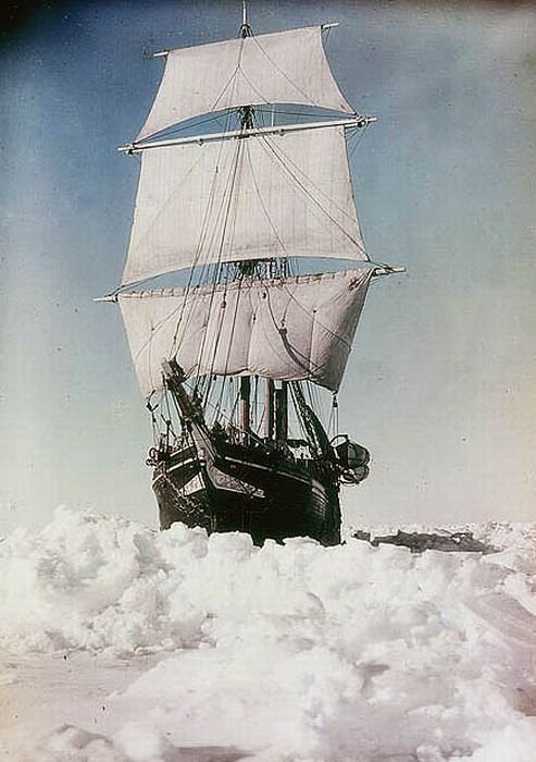 History: Antarctica in color by Frank Hurley, 1915