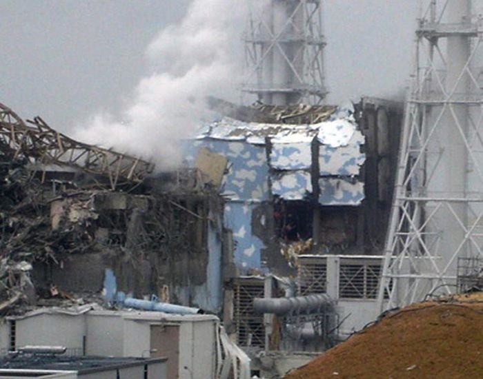 Damaged Fukushima I nuclear power plant, Okuma, Futaba District, Fukushima Prefecture, Japan