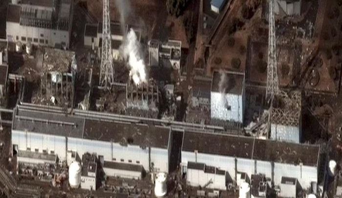 Damaged Fukushima I nuclear power plant, Okuma, Futaba District, Fukushima Prefecture, Japan