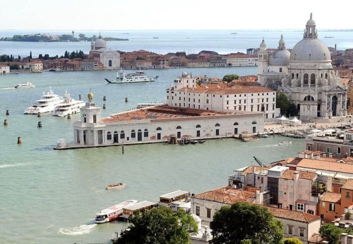 Bird's-eye view of Venice, Italy