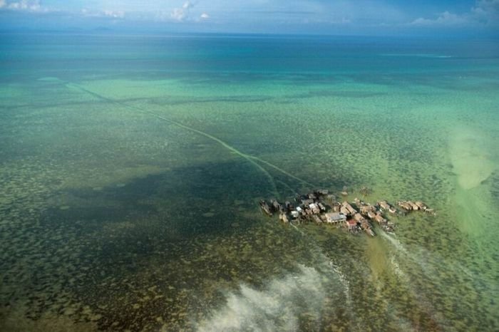 Village in the ocean, Philippines