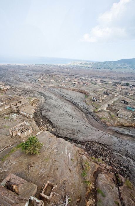 Photos of exclusion zone, Montserrat, Leeward Islands, Caribbean Sea