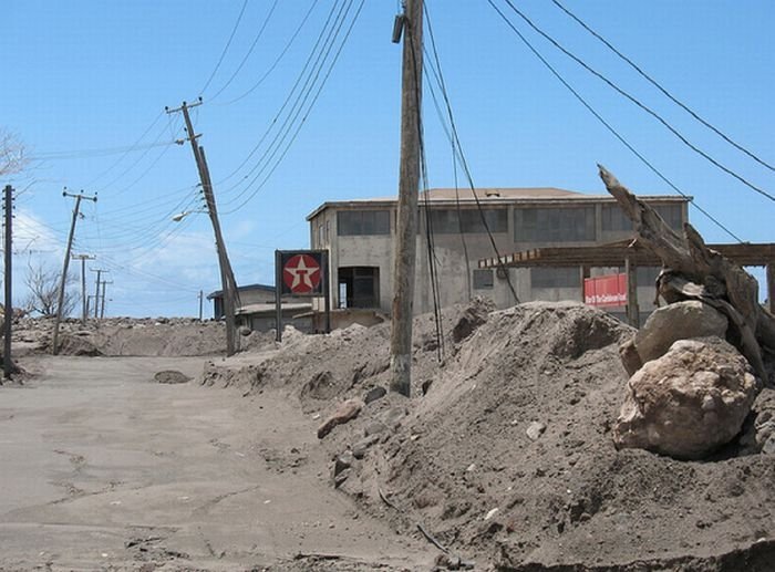 Photos of exclusion zone, Montserrat, Leeward Islands, Caribbean Sea