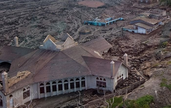 Photos of exclusion zone, Montserrat, Leeward Islands, Caribbean Sea