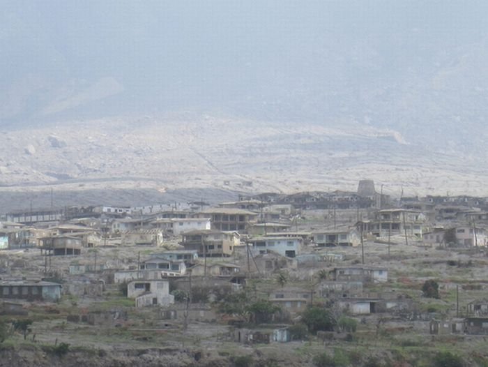 Photos of exclusion zone, Montserrat, Leeward Islands, Caribbean Sea