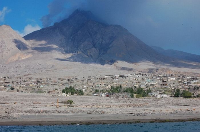 Photos of exclusion zone, Montserrat, Leeward Islands, Caribbean Sea