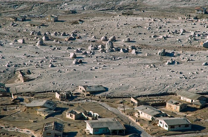 Photos of exclusion zone, Montserrat, Leeward Islands, Caribbean Sea