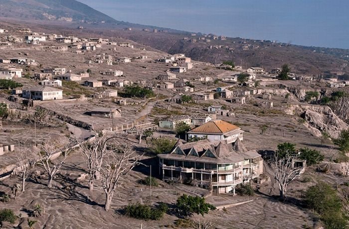 Photos of exclusion zone, Montserrat, Leeward Islands, Caribbean Sea