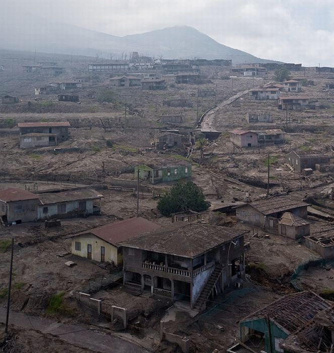 Photos of exclusion zone, Montserrat, Leeward Islands, Caribbean Sea