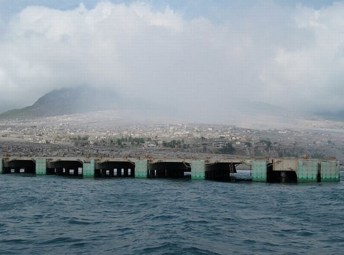 Photos of exclusion zone, Montserrat, Leeward Islands, Caribbean Sea