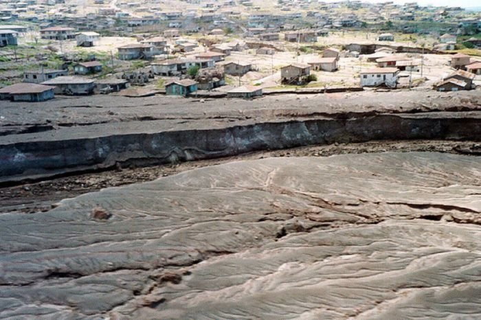 Photos of exclusion zone, Montserrat, Leeward Islands, Caribbean Sea