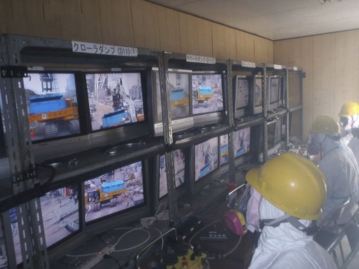 Inside Fukushima I (Dai-Ichi), nuclear power plant, Japan