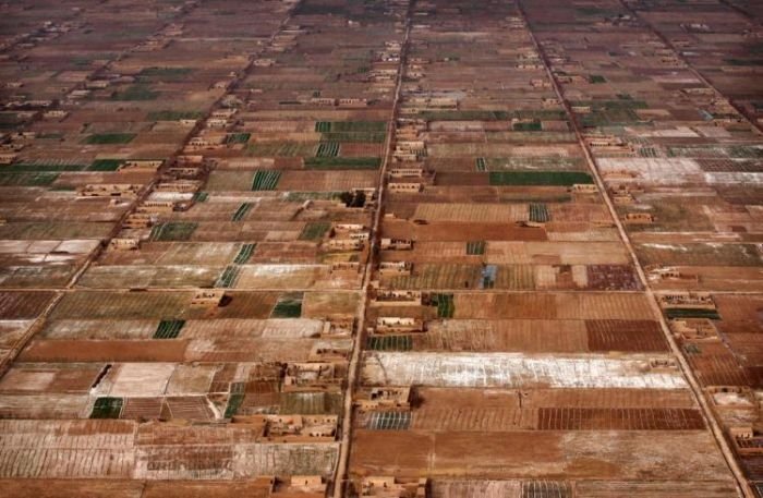 Bird's-eye view of Afghanistan