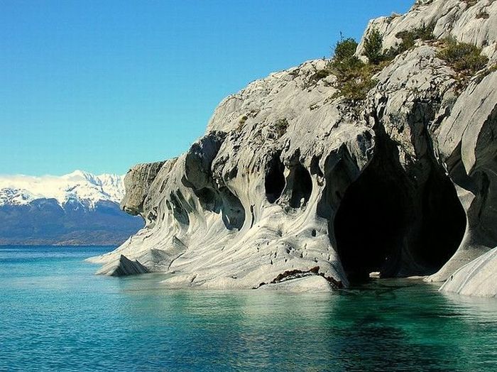 Marble caves, Lago General Carrera (Lago Buenos Aires), Patagonia, Chile, Argentina