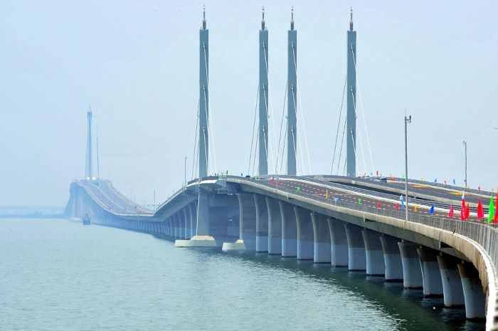 Jiaozhou Bay Bridge, Qingdao, Shandong province, China
