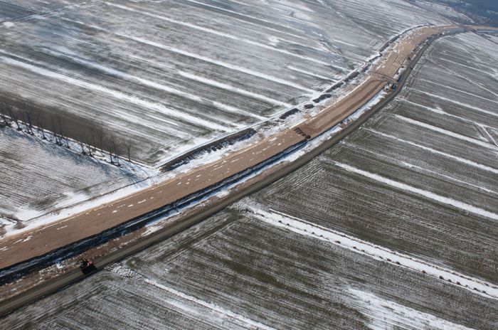 bird's-eye view of winter