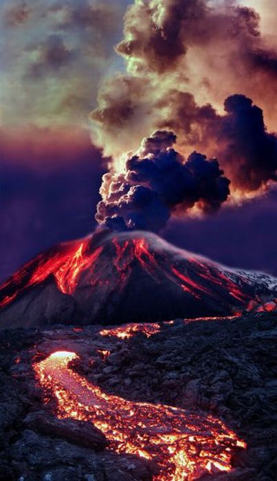 volcanoes around the world