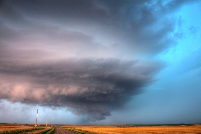 clouds formation before the storm