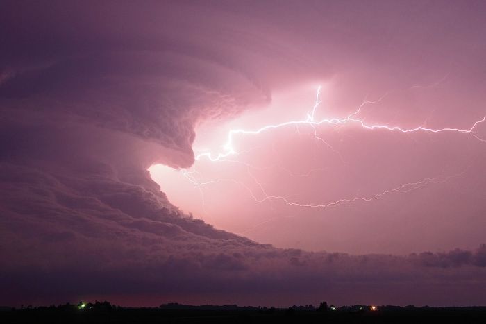 clouds formation before the storm