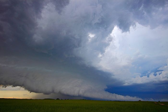 clouds formation before the storm