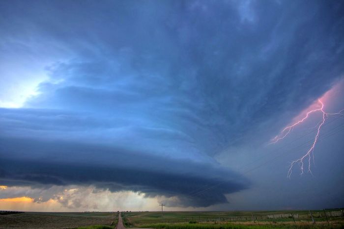 clouds formation before the storm