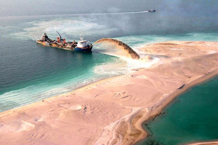 Palm Islands artificial archipelago, Dubai, United Arab Emirates