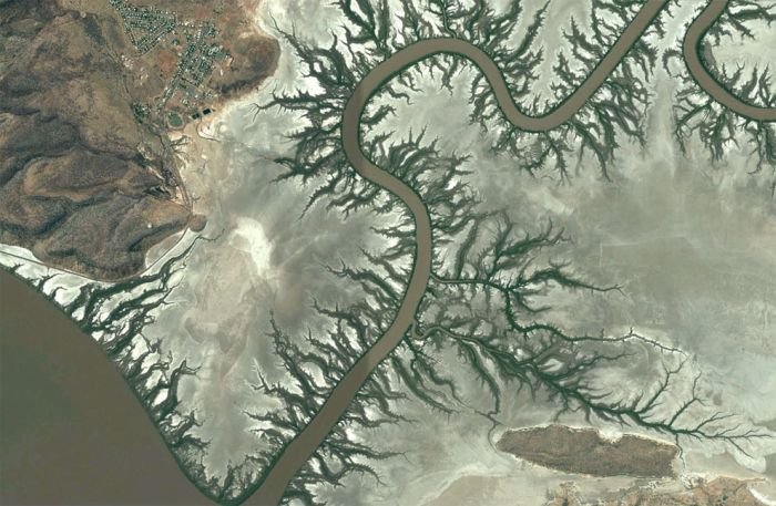 Interesting places on Google Earth