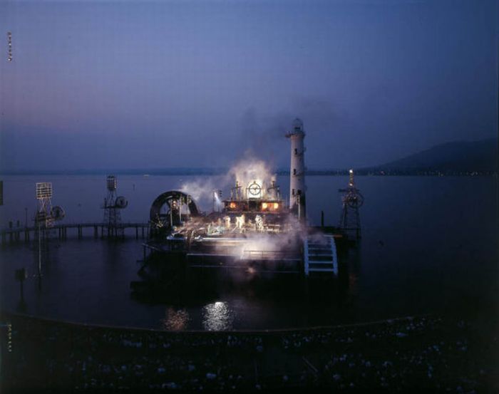 Seebühne floating stage, Bregenzer Festspiele, Lake Constance, Bregenz, Austria