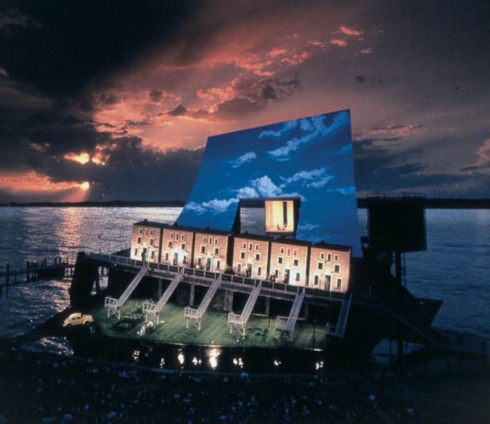 Seebühne floating stage, Bregenzer Festspiele, Lake Constance, Bregenz, Austria