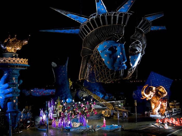 Seebühne floating stage, Bregenzer Festspiele, Lake Constance, Bregenz, Austria