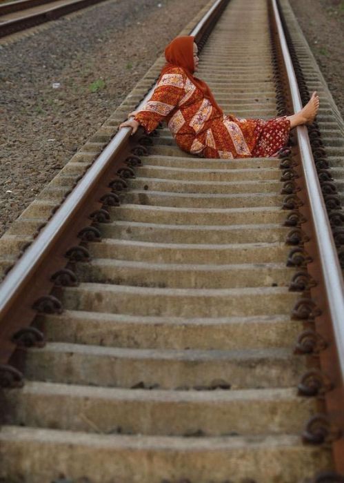 Railroad tracks therapy, Rawa Buaya, Jakarta, Indonesia