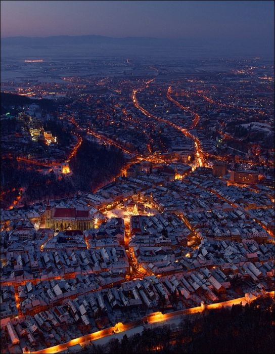 bird's-eye view aerial landscape photography