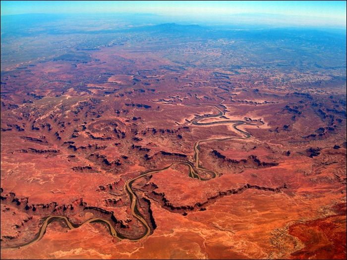 bird's-eye view aerial landscape photography